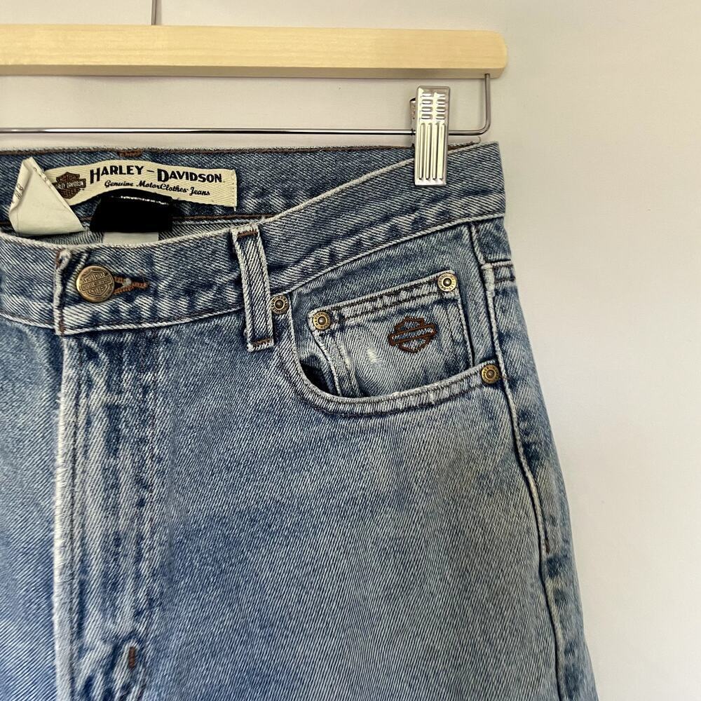 Harley Davidson genuine motorclothes jeans cotton men's size 32 x 30 pockets - Picture 2 of 11